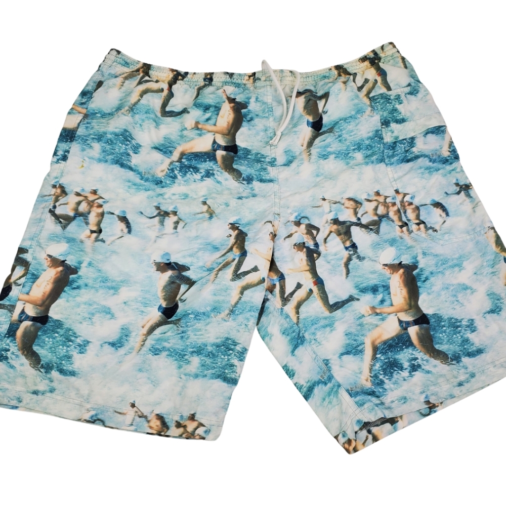 Paul Smith Swim Trunks 360 All Over Print Men's Size XL Vintage Rare!